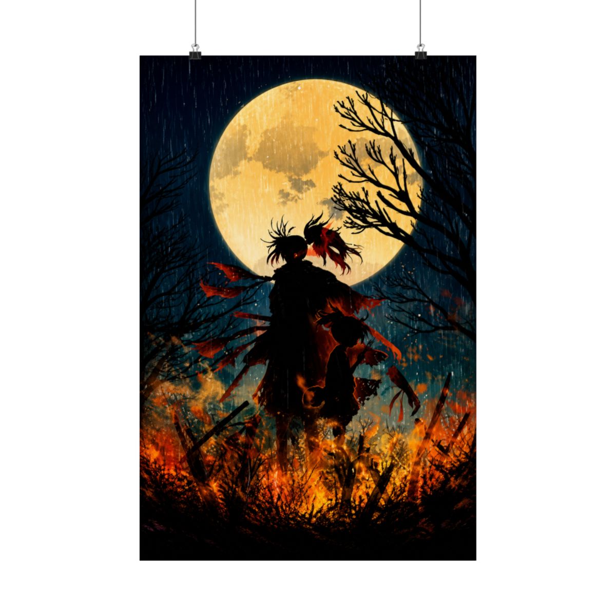 Dororo and Hyakkimaru Scroll Wall Poster